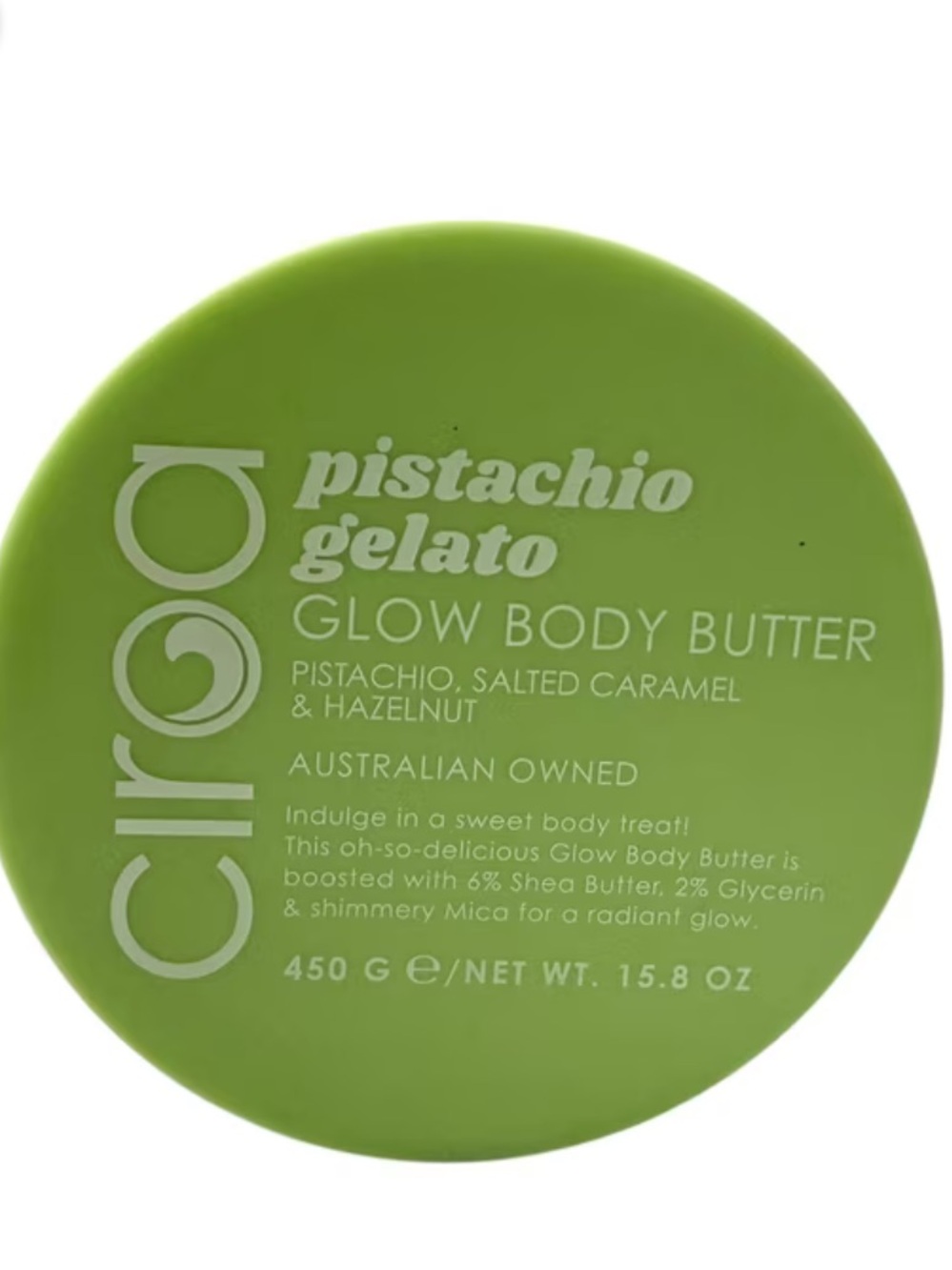 Ciroa Pistachio Gelato Hydrating Glow Body Butter 15.8 Oz